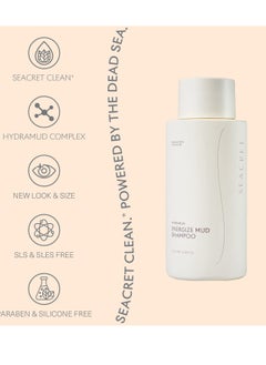 Seacret SEACRET Dead Sea Shampoo - HydraMud Energize Mud Shampoo with Dead Sea Minerals & Argan Oil, 13.3 FL.OZ  - Image 1