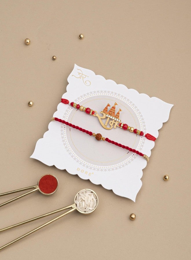 DORE® Set of 2 Whispers Of Ram Rajya Rakhi Set - Image 2