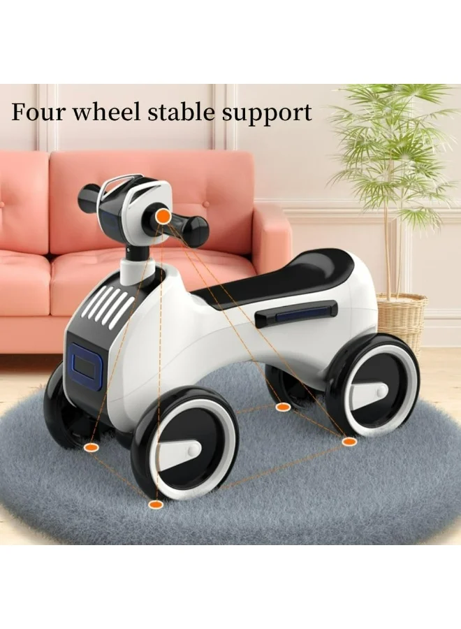 Starmarz Starmarz - Kids LED Foot-To-Floor Ride-On Scooter - White