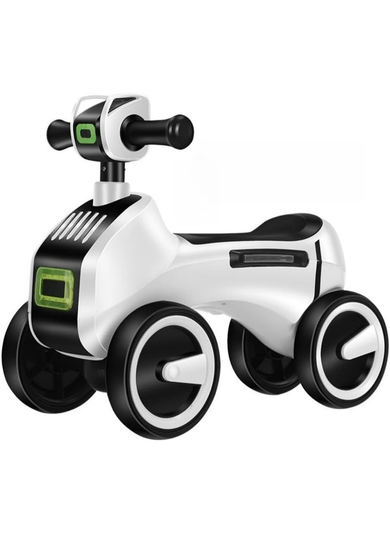 Starmarz - Kids LED Foot-To-Floor Ride-On Scooter - White - Image 1
