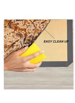 Excefore Nonstick Silicone Baking Mat Sets, Reusable Baking Sheet Mats for Making Cookies, Bread and Pastry, Kitchen Food Bakeware Mats, High temperature Silicone Oven Baking Mats Set of 3 (Grey)  - Image 3