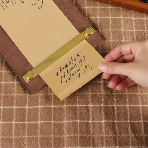 Senduzll Refillable Hanging Notepad with Cutter - Vintage Kraft Paper Memo Board for Wall, Home & Office, Retro Clipboard for Notes, to-Do Lists, Journaling and Creative Decor - Image 4