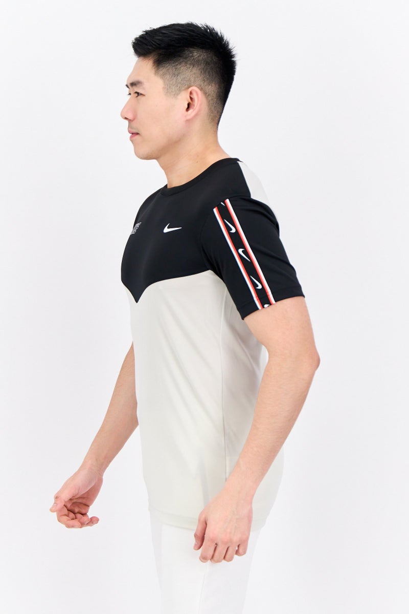 Nike تي شيرت تدريب قصير الأكمام للرجال، رياضي، أسود - Image 2