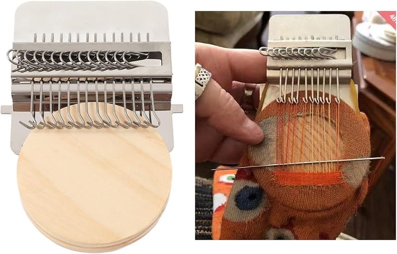 Multifunctional Darning Loom Repair Kit With 14 Needles For DIY Crafts Carpets Scarves - Image 5