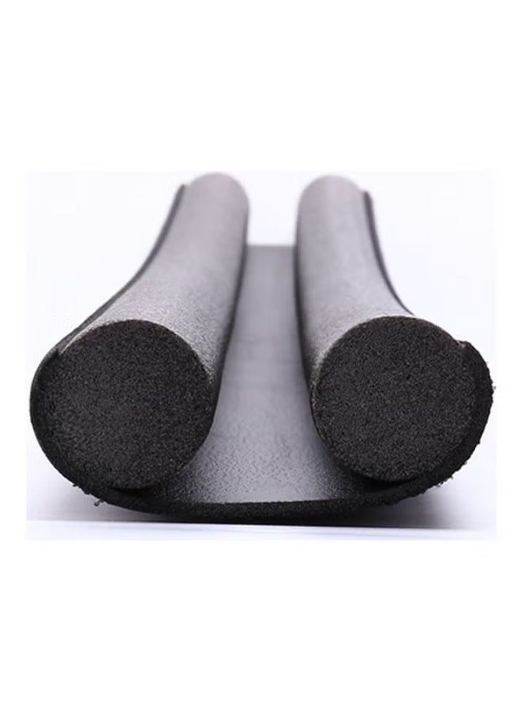 Foamed Cotton Door Bottom Noise Reduction Sealing Strip Black 93cm - Image 1