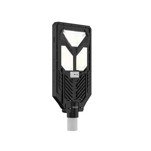 Dylect® Eco Solar Street Light – 300W Outdoor LED with Automatic Light Sensor, Remote Control & 12-Hour Runtime, for Home, Garden &Pathway | Cool White 6500K, IP64 Waterproof,ABS+PC Built (w/o Rod) - Image 1