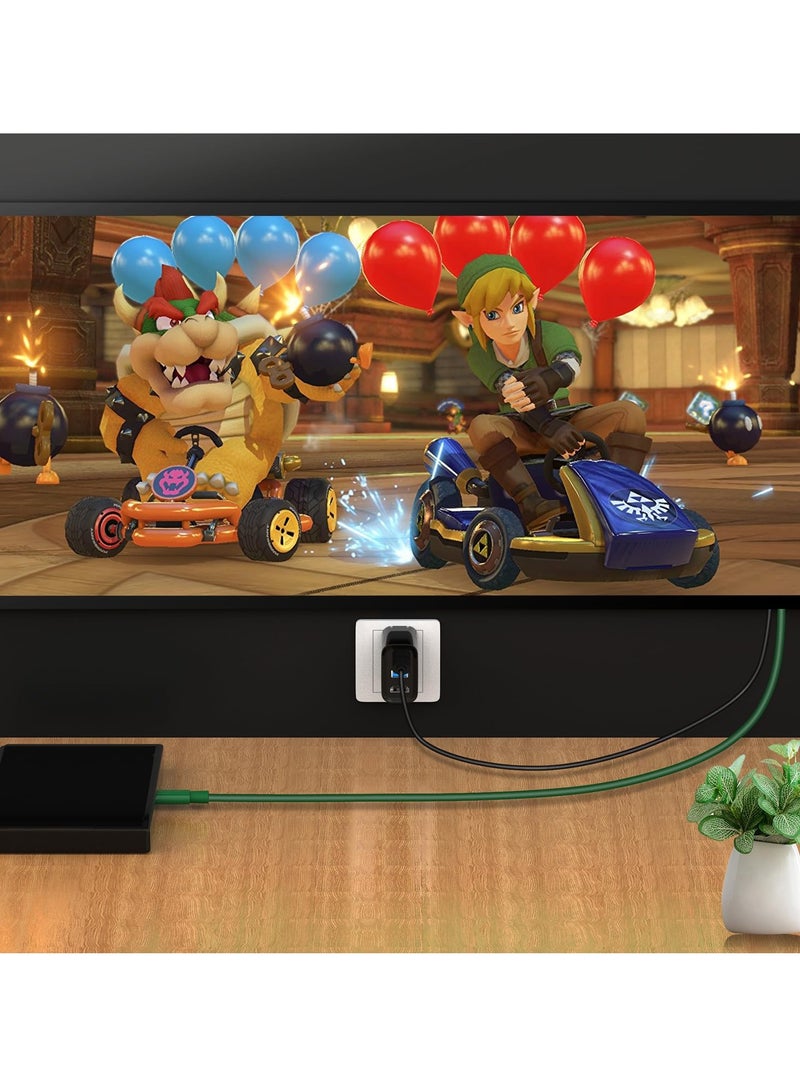 SYOSI Type C to HDMI Cable, 4K@30Hz USB-C to HDMI TV Conversion Cable for Switch/Switch OLED/Steam Deck, Type C to HDMI TV Adapter with 100W PD Charging Port Compatibility with Phone/Laptop/Tablet - Image 5