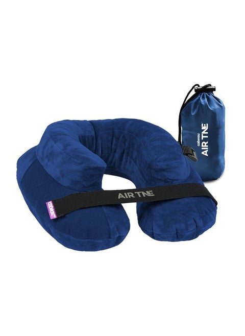 Cabeau Inflatable Travel Pillow - Air TNE - Adjustable, Lightweight, and Supportive for Sleeping on Airplanes, Trains, and Cars- Customized Fit and Compact Carrying Case (Royal Blue)