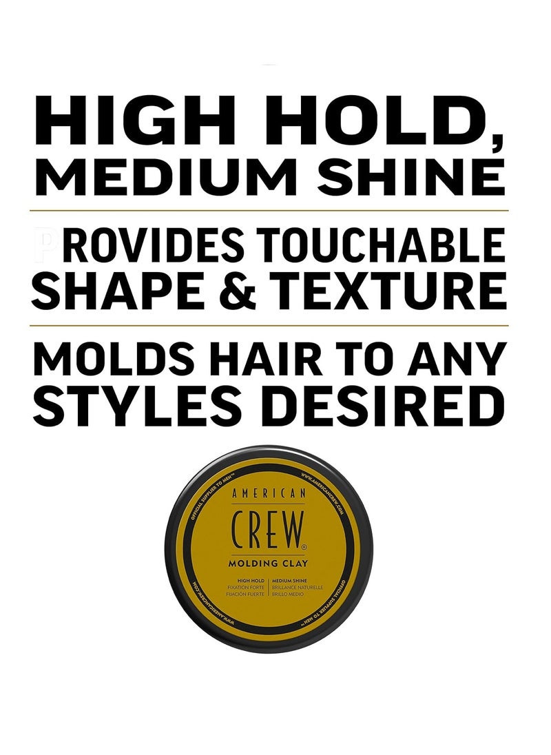 AMERICAN CREW American Crew Men's Hair Molding Clay high hold medium shine 85  - Image 2