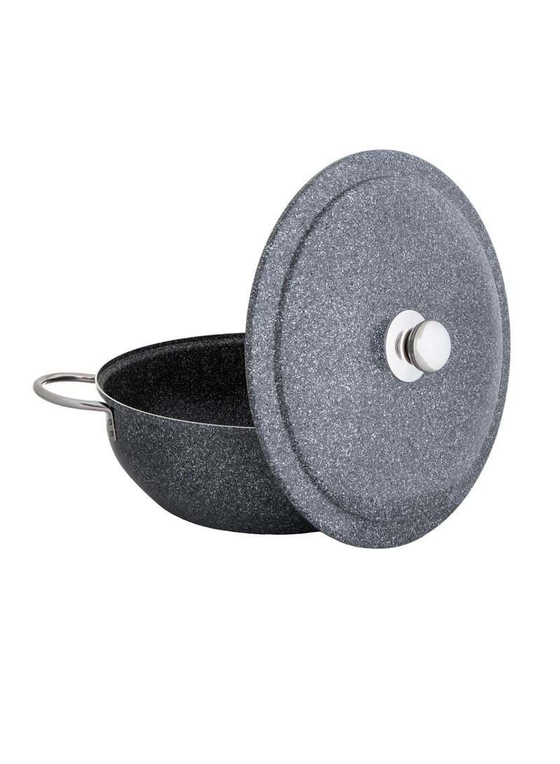 Newflon Granit Cooking Pot With Steel Lid Size 36 cm - Image 2