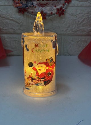Christmas Candle Stand in Plastic with Santa Claus Design – Different Shapes with Battery-Powered Lights, 12 Pieces, Size: 13 cm AS - pzsku/Z828EB320B7101D7F7852Z/45/_/1733061248/d0852854-6ad1-4666-b2f1-adafe85cd3b3