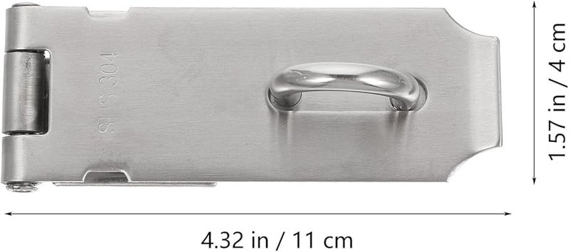 Heavy Duty Stainless Steel Door Bolt Latch Hasp Lock for Pet Security Home Protection - Image 3