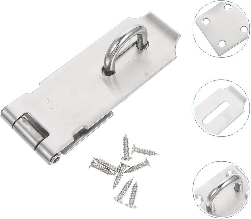 Heavy Duty Stainless Steel Door Bolt Latch Hasp Lock for Pet Security Home Protection - Image 5