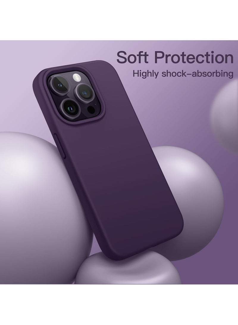 ELTRAZONE iPhone 16 Pro Max Slim Fit Matte Deep Purple TPU Case – Soft, Flexible, Shock-Resistant Silicone Back Cover - Image 4