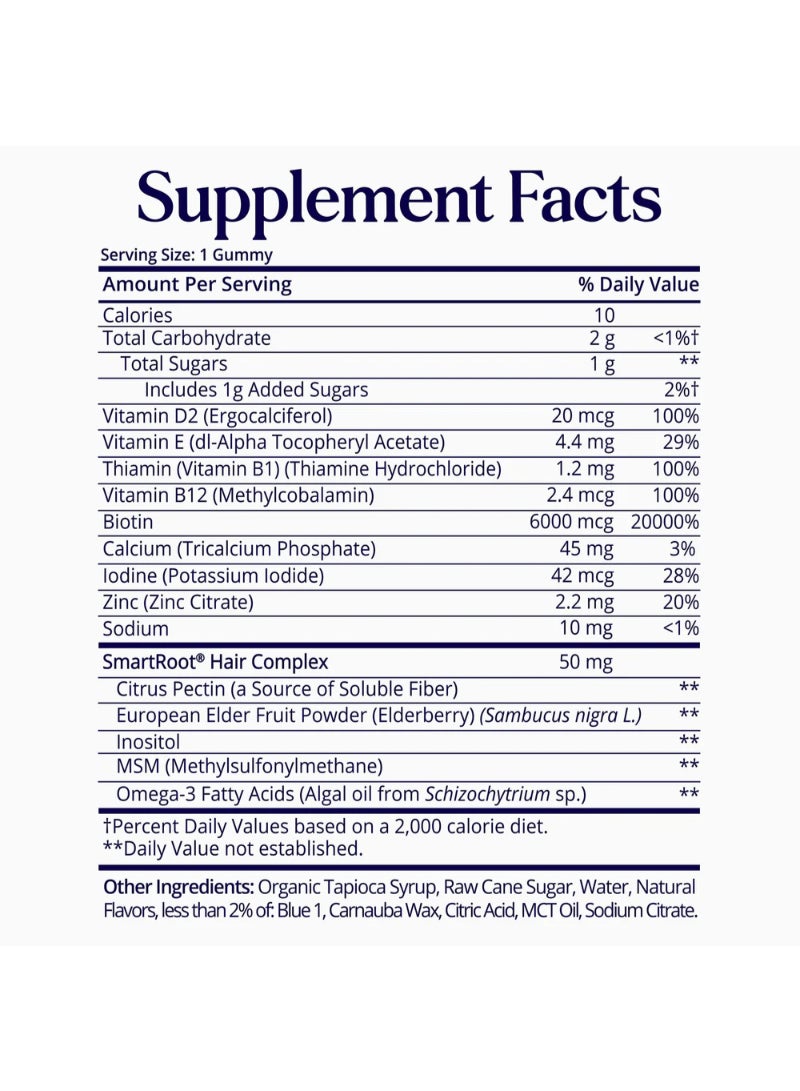 SugarbearPRO 35-Gummies Hair Vegan Vitamin Gummies - 1 Month Supply - Image 4