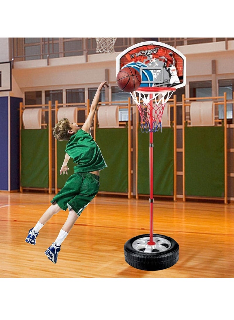 Meetion Kids Basketball Hoop Without Ball Portable Backboard Hoop for Children Wide Base Mini Indoor Outdoor Basketball Fun Game for Boys & Girls  - Image 3