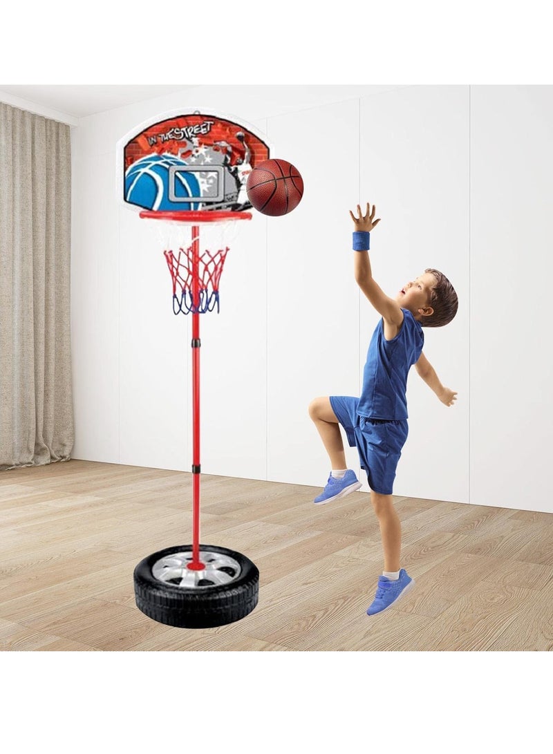 Meetion Kids Basketball Hoop Without Ball Portable Backboard Hoop for Children Wide Base Mini Indoor Outdoor Basketball Fun Game for Boys & Girls  - Image 4