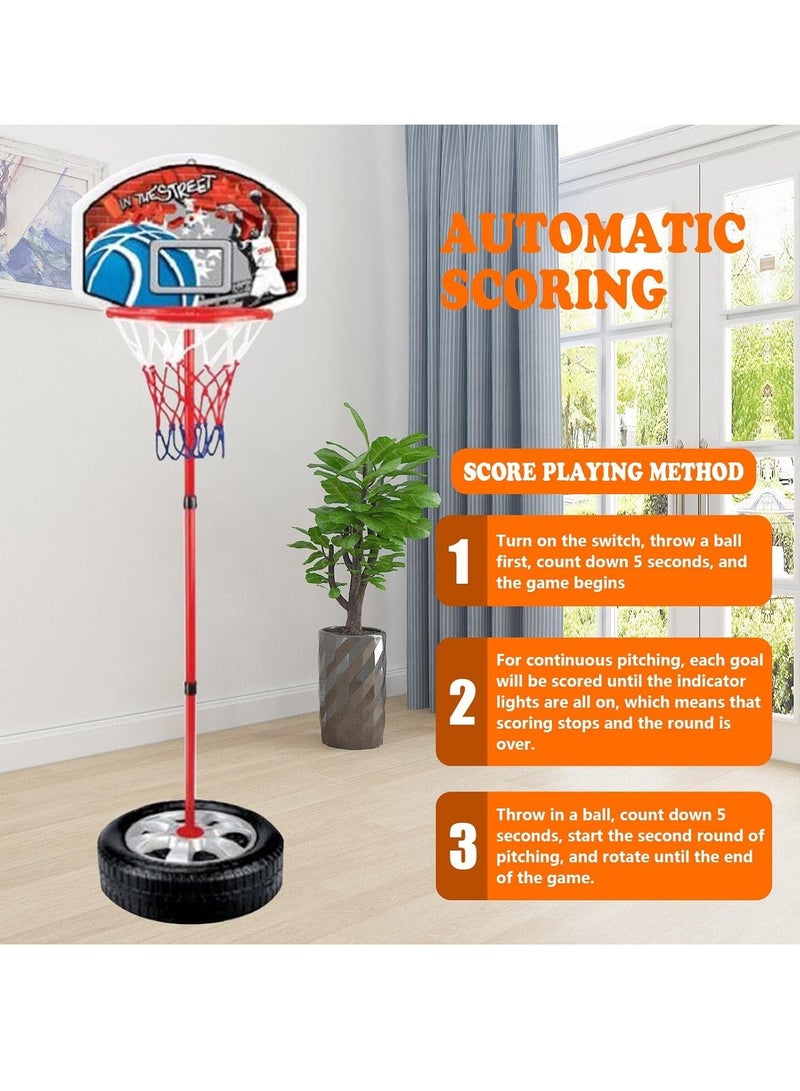 Meetion Kids Basketball Hoop Without Ball Portable Backboard Hoop for Children Wide Base Mini Indoor Outdoor Basketball Fun Game for Boys & Girls  - Image 5