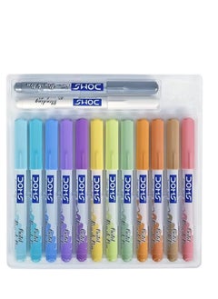 DOMS 12-Piece Brush Pen Set Pastel Colours  - Image 2