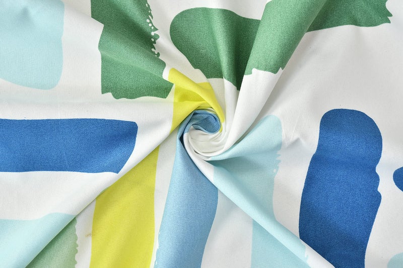 KAWI Single Printed Bedsheet Elastic Fitted Glace Cotton With 1 Pillow Cover -200 Tc (Size 72X48X Up To 8 Inches Mattress) - Multi Print, Full - Image 4
