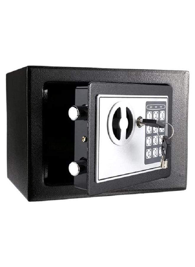 Arabest Small Safe,Electronic Keypad Lock Money Box,Mini Electronic Security Safe,Electronic Keypad Lock and Physical Key,Store Jewelry,Cash and Other Valuable Items, Suitable for Home/Office/hotel(Black)  - Image 1