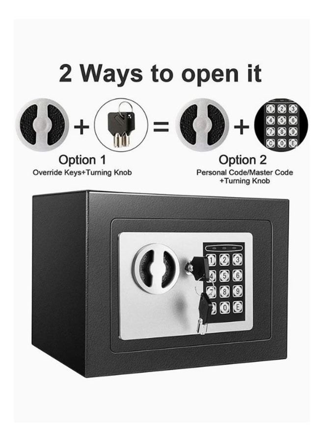 Arabest Small Safe,Electronic Keypad Lock Money Box,Mini Electronic Security Safe,Electronic Keypad Lock and Physical Key,Store Jewelry,Cash and Other Valuable Items, Suitable for Home/Office/hotel(Black)  - Image 2