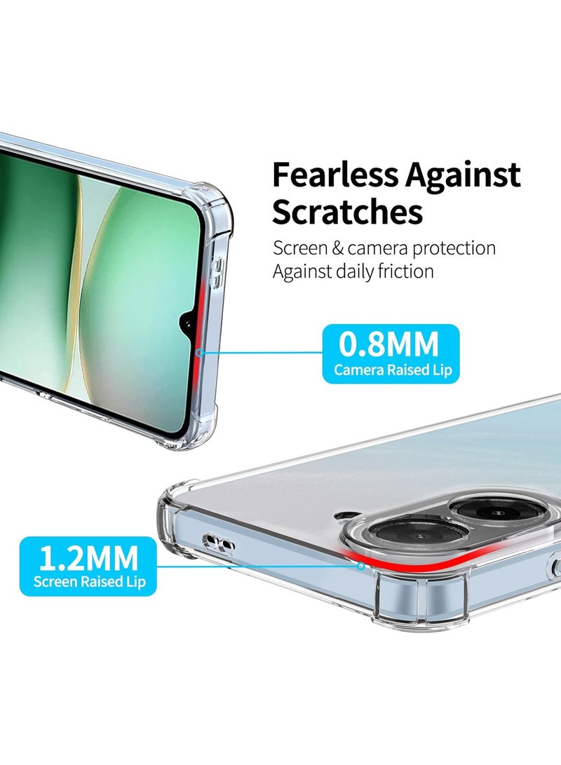 BORTONY Xiaomi Redmi A5/Poco C71 4G Case Cover with 2 -Pack Screen Protector Soft TPU Silicone Case Anti-Yellow Camera Protection Cover For Xiaomi Redmi A5 4G - Image 5