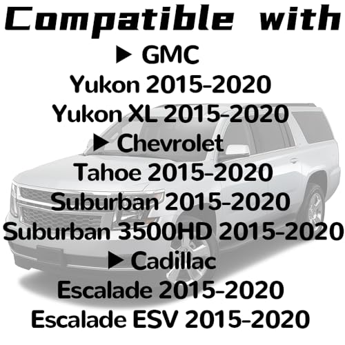 DIMEANI Door Pillar Trim Molding Window Trim Cover fit for Cadillac Escalade ESV Chevrolet Suburban 3500HD Chevy Tahoe GMC Yukon XL 2015 2016 2017 2018 2019 2020, Driver&Passenger Side 926-241 242 - Image 2