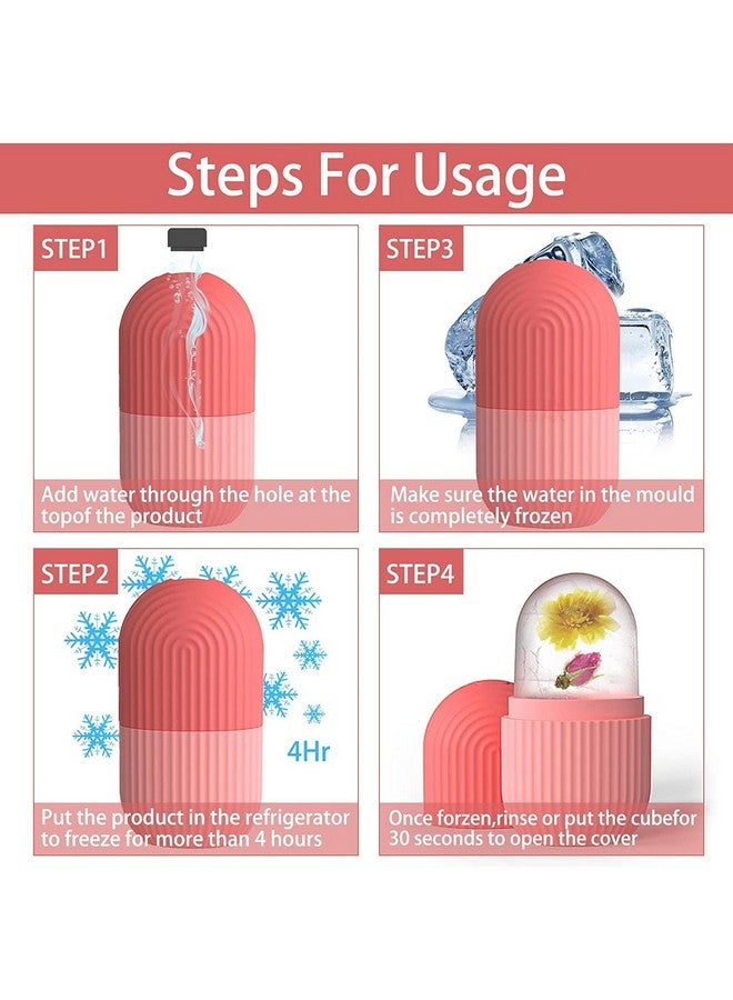 Glowhouse Ice Roller For Face, Neck and Body For Puffy Eyes Easy to Use and Carry Unbreakable and Reusable Massage Silicone Ice Mold - Image 2