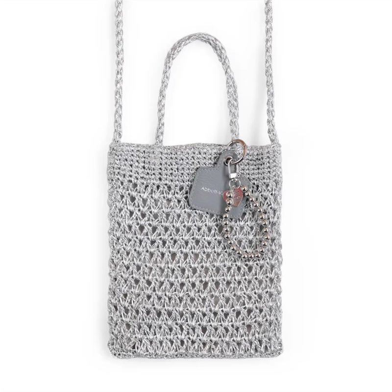 Women's Handmade Crochet Crossbody Bag - Image 1