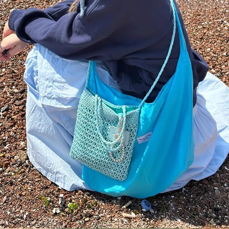 Women's Handmade Crochet Crossbody Bag - Image 4