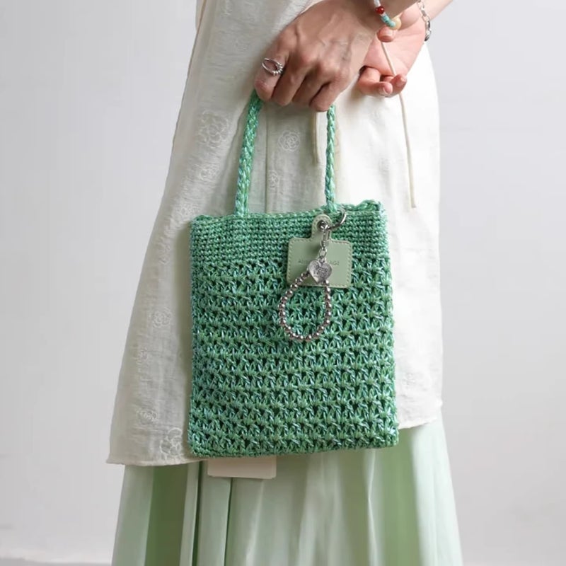Women's Handmade Crochet Crossbody Bag - Image 2
