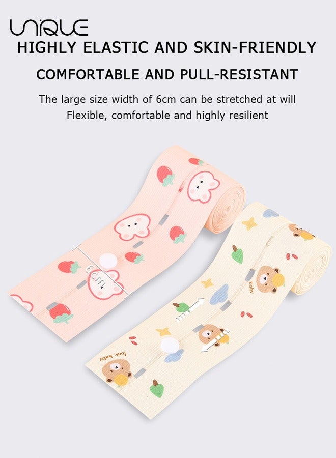 يونيك 2 قطعة حزام مراقبة الجنين لضربات القلب - شريط مراقبة واسع - حزام ضمادة مراقبة احترافي للنساء الحوامل - حزام مراقبة قلب الجنين - أداة مراقبة القلب بالحزام - Image 2