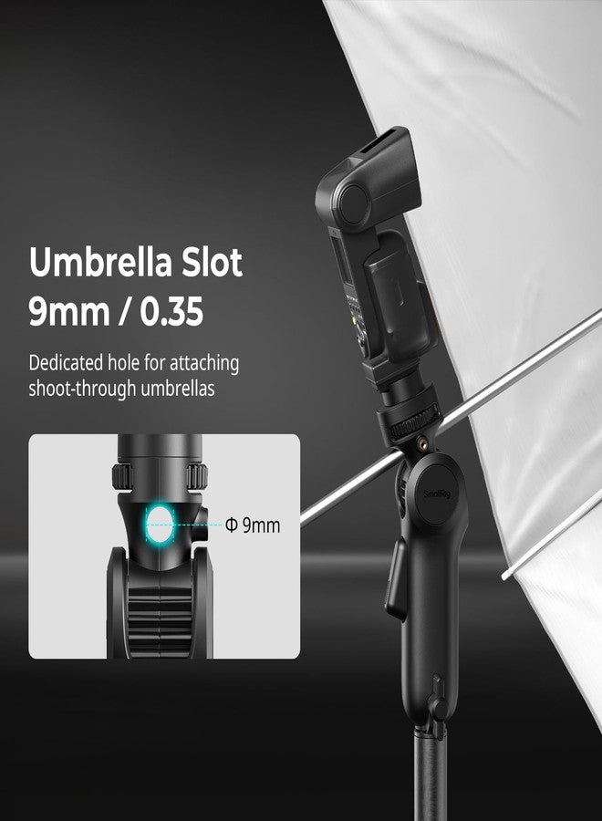SmallRig Quick Release Light Stand Adapter, 6.6 lb Load Capacity, 360° Pan Rotation, Black - Image 4
