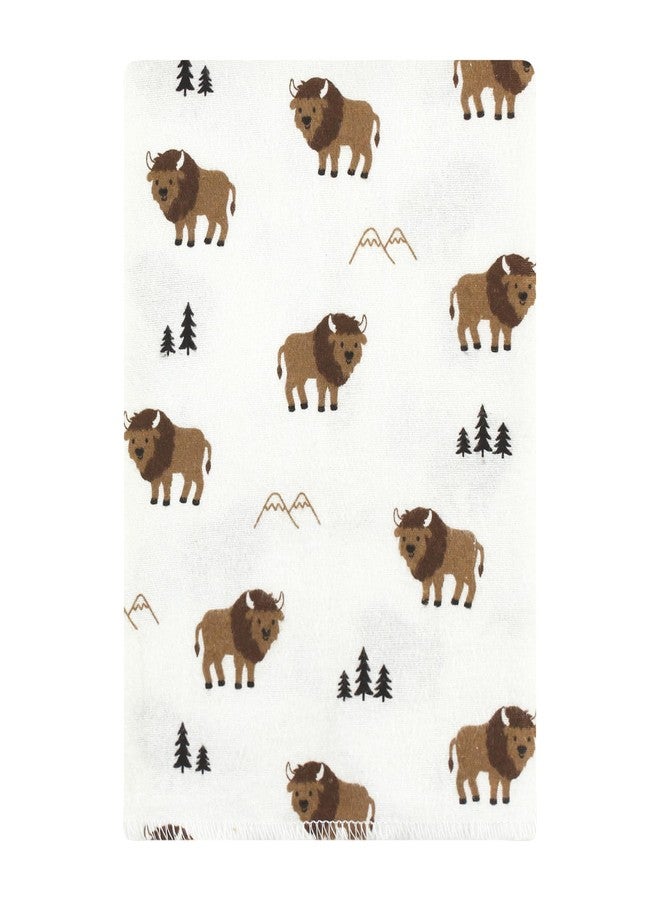 Luvable Friends Hudson Baby Flannel Burp Cloths 12pk, Buffalos - Image 2