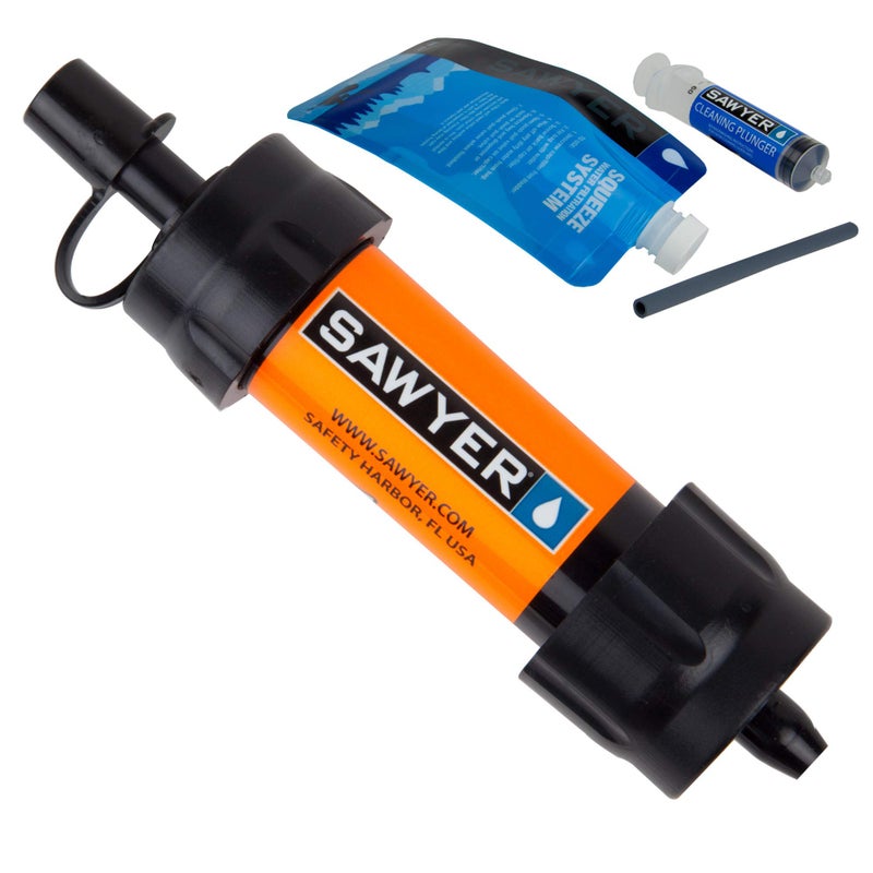Sawyer Products SP103 MINI Water Filtration System, Single, Orange - Image 1