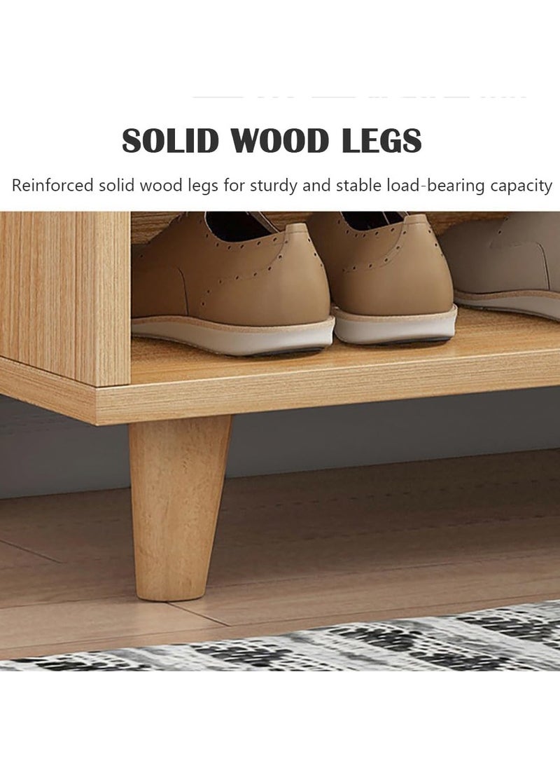 CityRiya-Long Shoe Rack, Shoe Bench, Shoe Storage Cabinet, 90*32*67cm Shoe Storage Bench Organizer, Entryway Shoes Rack Organizer Cabinet, Shoe Rack Shelf, Shoe Stand with Storage for Hallway Bedroom  - Image 5