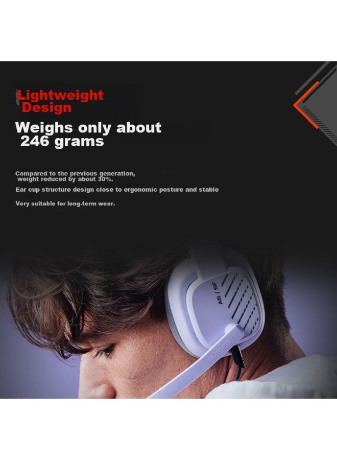 G Logitech Astro A10 Upgraded Edition, Over-ear Computer Gaming Headset With Microphone, Stereo E-sports Headphones With Noise Cancellation, Ps5 Pubg Headset, Energy Purple - Image 5