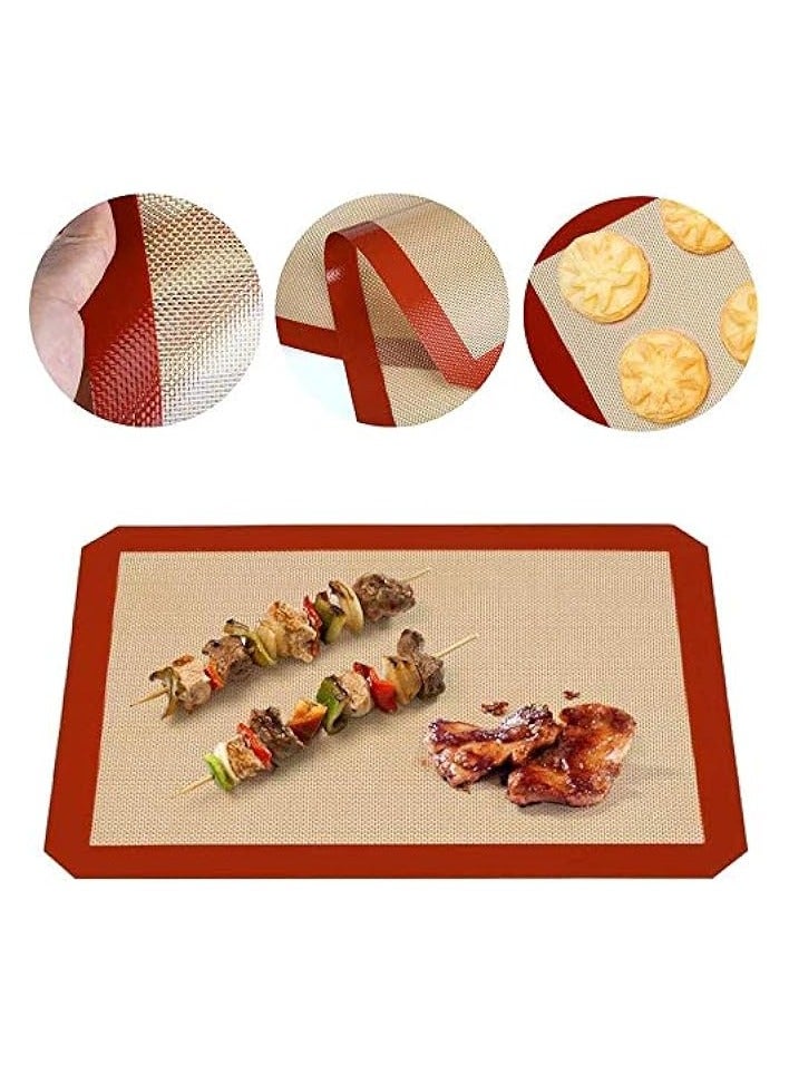 erorex 2 Pack Silicone Baking Mat, Non-Stick Heat Resistant Premium Silicone Baking Mat for Cookies, Pizzas, Pretzels and More - Image 4