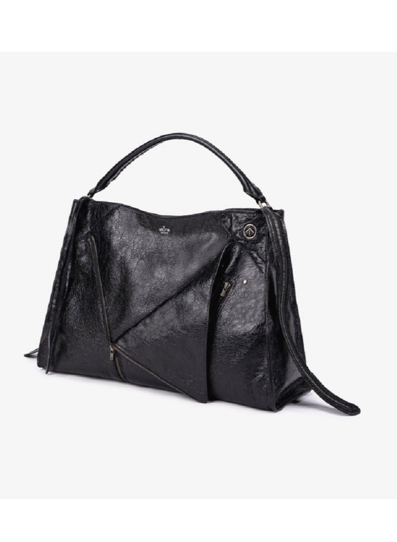 جي تي GROTTO Lapel bag large capacity simple commuter handbag shoulder messenger bag - Image 5