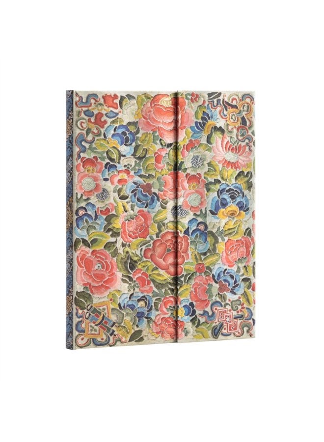 Pear Garden Peking Opera Embroidery Ultra Unlined Hardcover Journal - Hardback