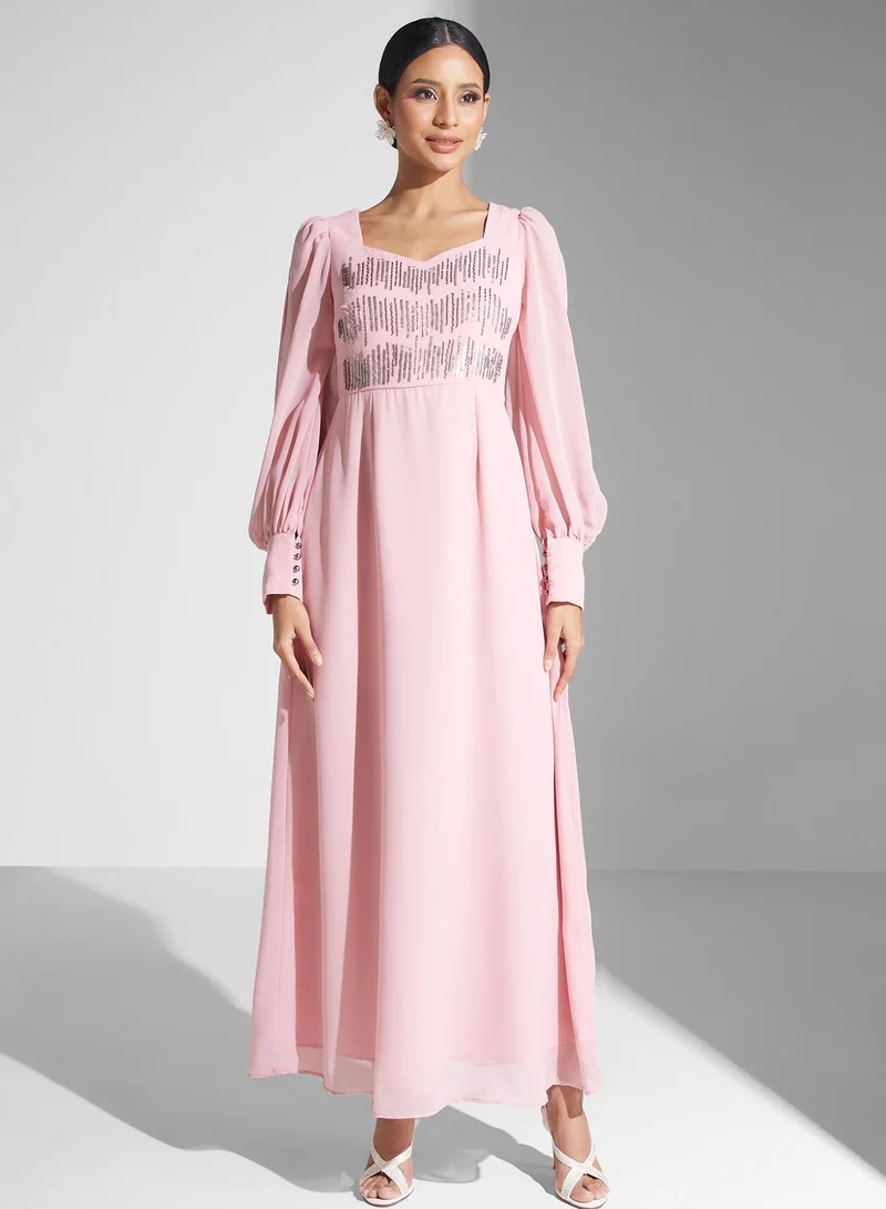 Ella Limited Edition Pink Embellished Dress