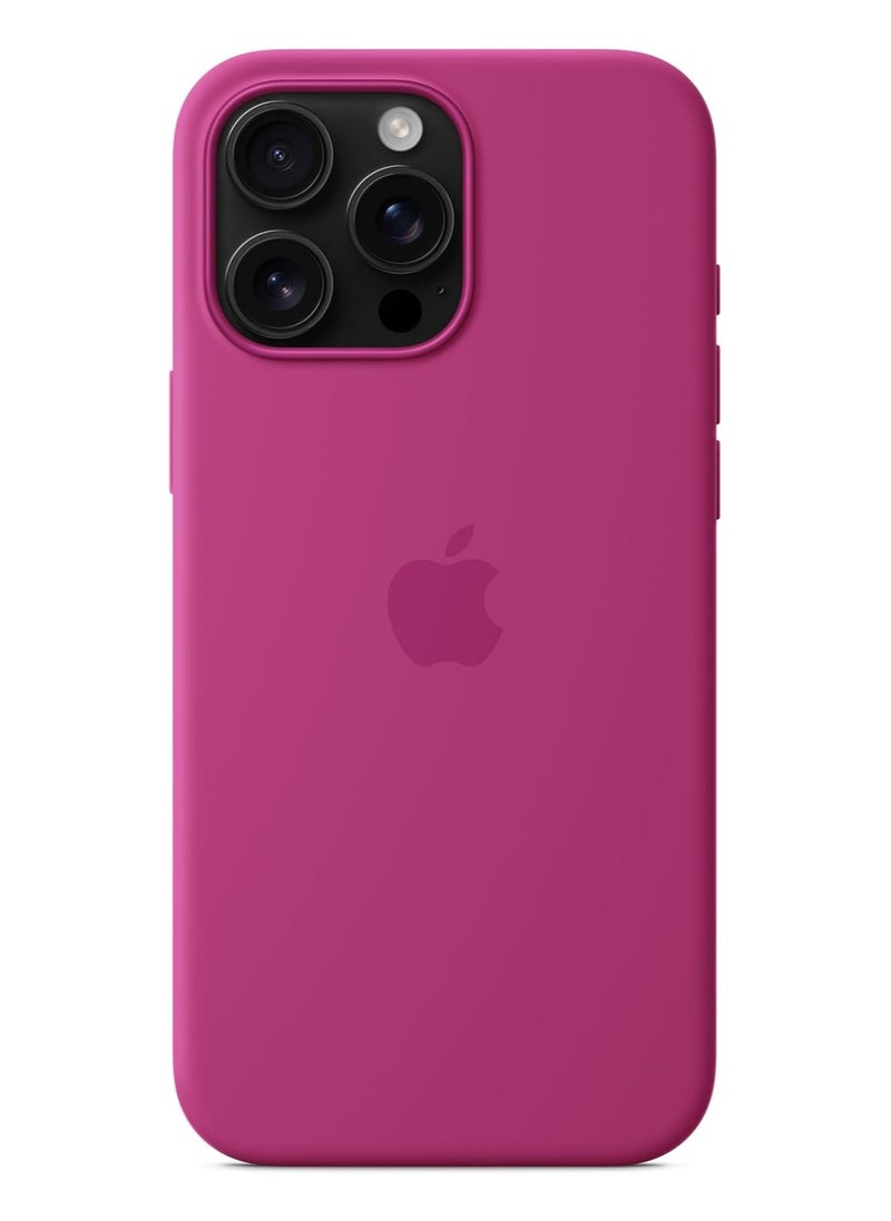 Exotic - Silicone Magsafe Case for iPhone 16 Pro Diffuse Moon Red - Support Wireless Charging Premium Quality Design 6.86 inch - Image 1