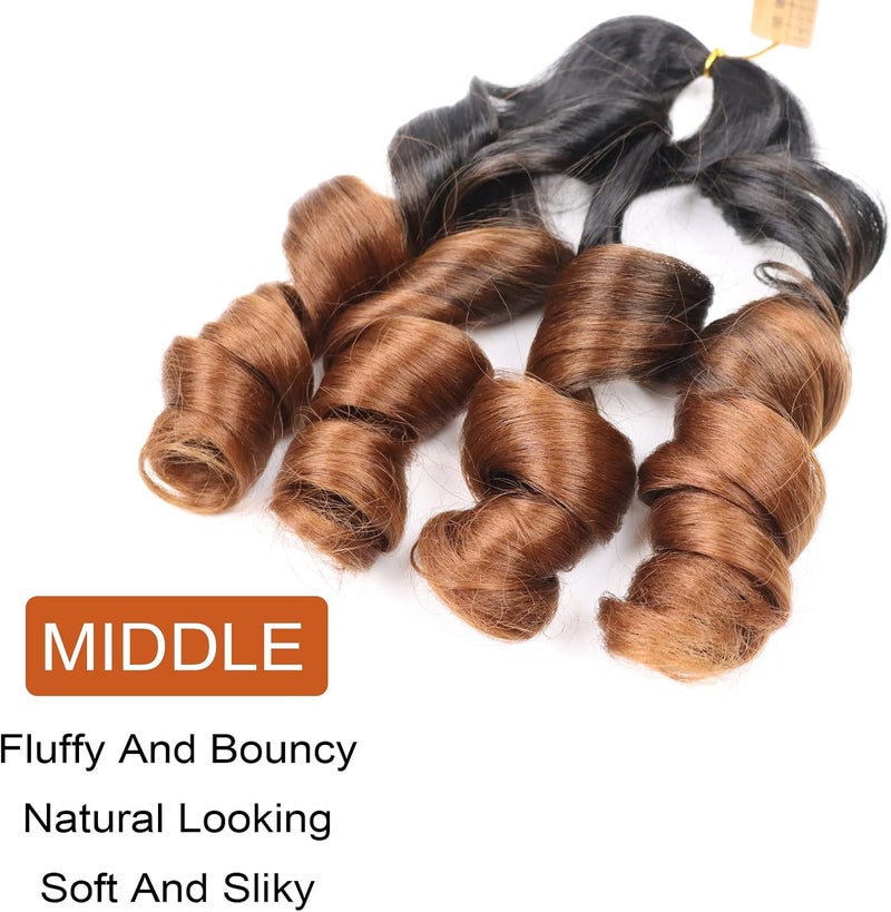 Lianzi French Curly Braiding Hair 18 Inch 8 Packs French Braiding Hair Pre Stretched for Box Braids Spanish Curly Braiding Hair French Curl Braids Crochet Hair Extensions (18 Inch/Pack of 8, B29) - Image 5