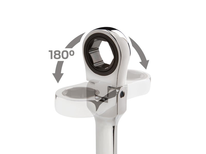 TEKTON 8 mm Flex Ratcheting Combination Wrench | WRN57108 - Image 2