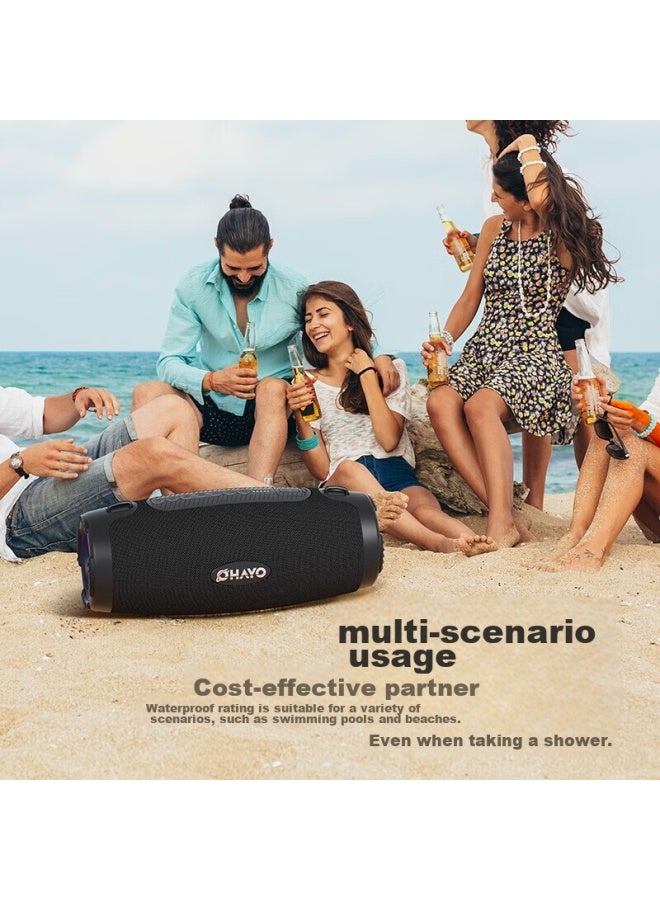 OHAYO M8 Bluetooth Speaker, 100w Outdoor Portable Square Dance Handheld Shoulder Strap Speaker, High-power Subwoofer, Camping Waterproof Loud Speaker - Image 3