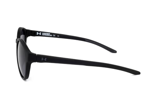 UNDER ARMOUR نظارات شمسية دائرية من أندر أرمور UA 0006/S، أسود غير لامع/رمادي، 52 مم، 22 مم - Image 4