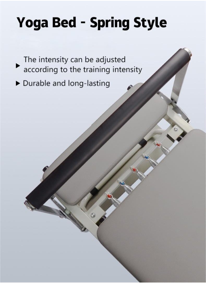 Pilates Reformer Machine, Foldable Pilates Machine Equipment for Home，Yogo Pilates Reformer Machine for Home and Gym with Springs