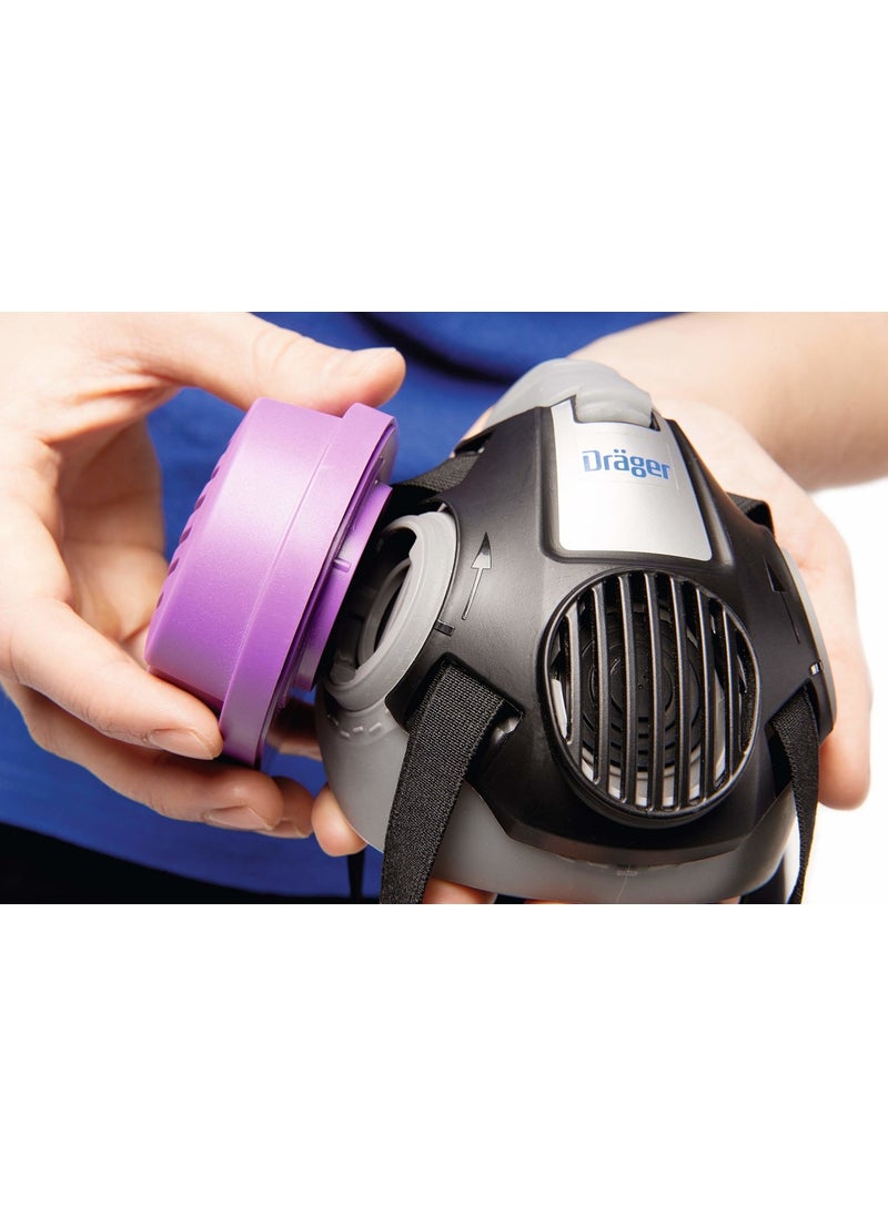 Draeger - Drager X-Plore 3300 Half Face Mask + A1B1E1K1 Gas Filter - Image 1