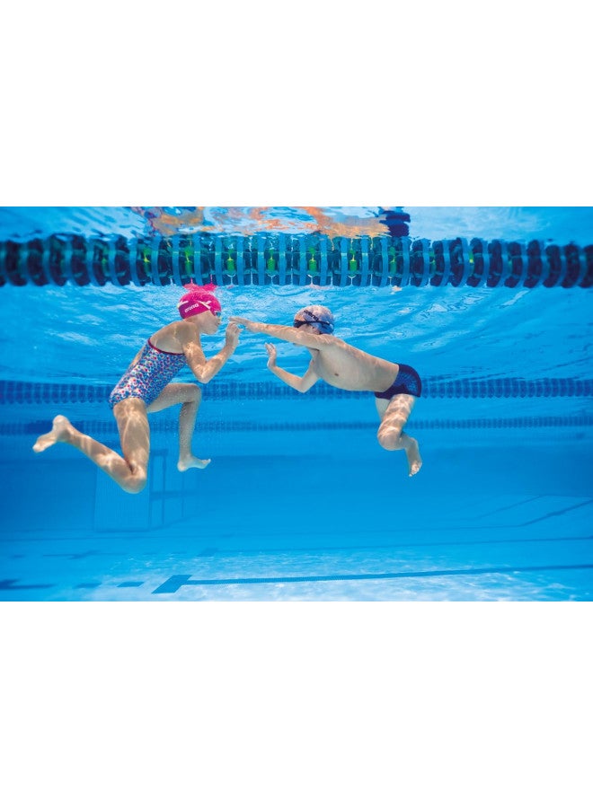 arena نظارات سباحة أساسية للسباحين الشباب من أرينّا تتناسب مع الجنسين، للأطفال من 6-12 سنة، عدسات غير عاكسة ومغطاة بمادة مضادة للضباب، دخاني/أبيض/أحمر - Image 3